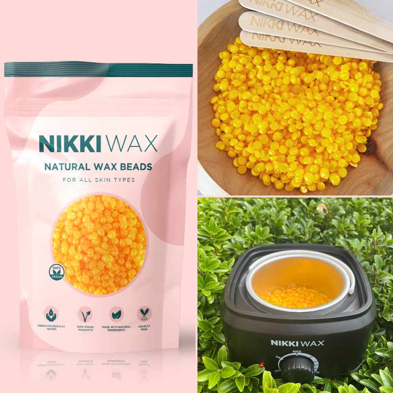 NIKKIWAX-WAX-HEATER-YELLOW-WAX-BEADS